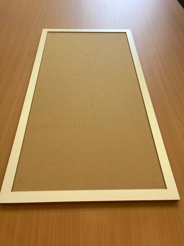 Custom trapezoid-shaped cabinet door